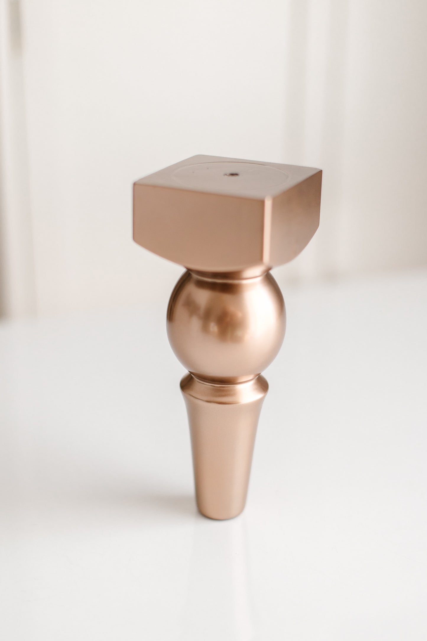 Wood Furniture Legs Set of 8 – Glossy Bronze, H225 mm