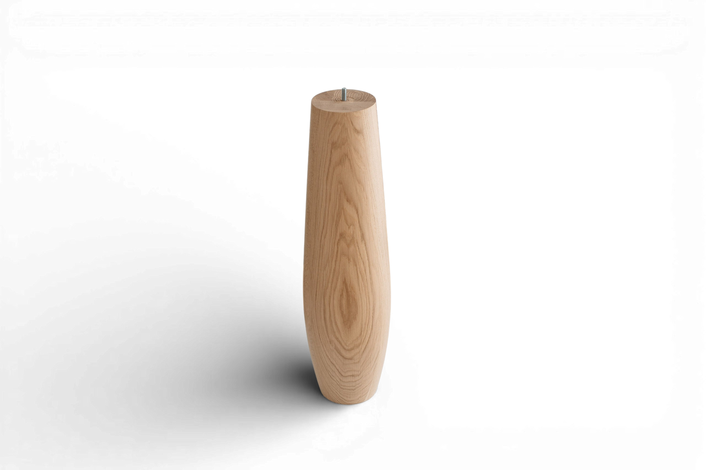 Oval Wooden Table Leg – Handmade Furniture Leg, H860 mm