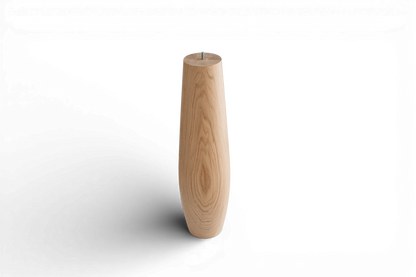 Oval Wooden Table Leg – Handmade Furniture Leg, H860 mm