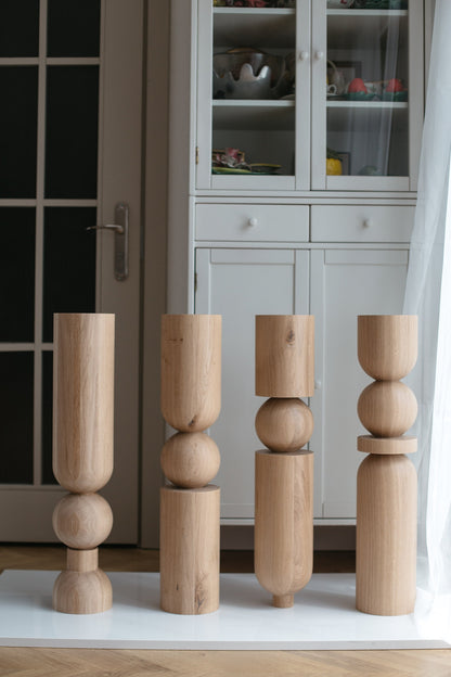 Large Wooden Table & Bar Legs – Handmade Furniture Legs, Set of 4, H690 mm