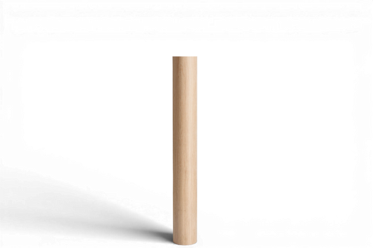 Round Wooden Furniture Leg – Straight Table & Bar Leg, H730 mm
