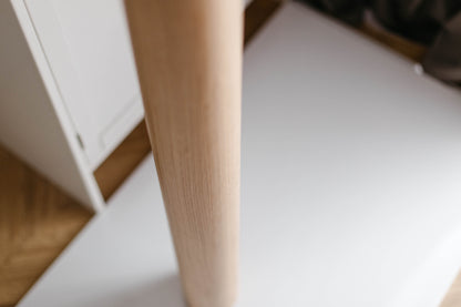 Round Wooden Furniture Leg – Straight Table & Bar Leg, H860 mm