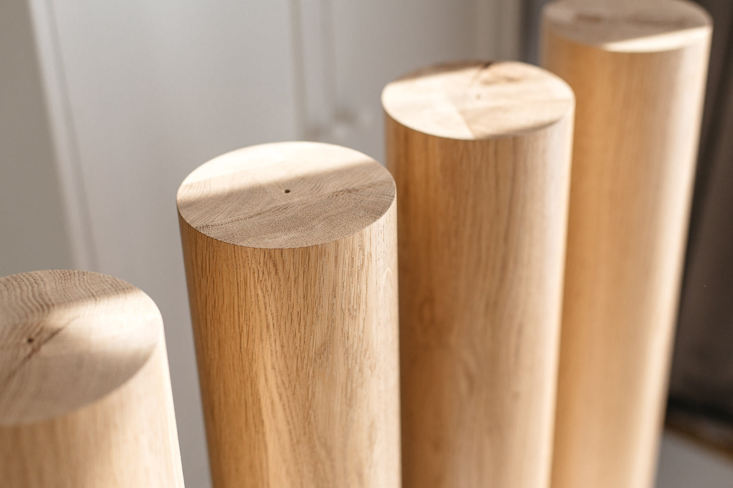 Solid Wood Furniture Legs – Handmade Straight Table Legs, Set of 4, H710 mm