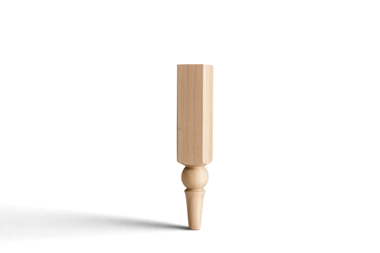 Wooden Furniture Legs with Ball Detail – Turned Design, H400 mm